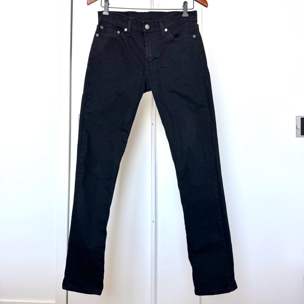 Levi's Men's 511 Slim Straight Black Denim Jeans W29 L32 Classic Y2K Minimalist